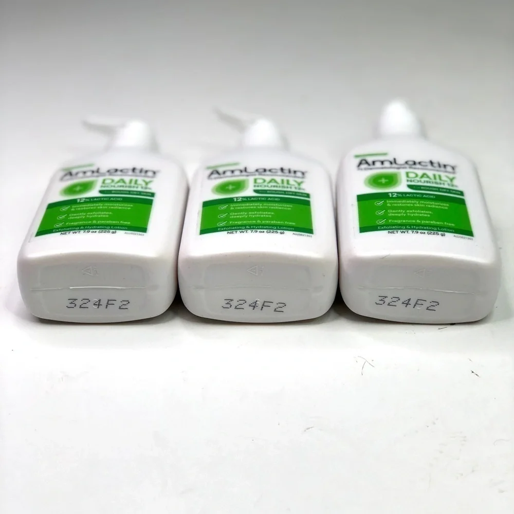 NEW AmLactin Daily Nourish lotion with 12% lactic acid 3x 7.9oz